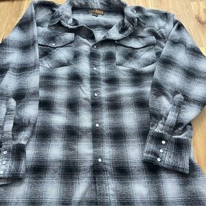 Canyon Guide Outfitters Plaid Flannel Shirt Men’s XL LS Snap Western